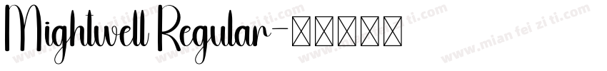 Mightwell Regular字体转换